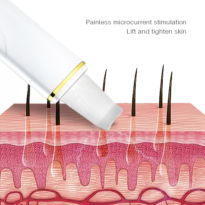 Bőrradír dobozos mély arctisztító lapátos spatula nem ultrahangos arcradír Peeling mitesszer eltávolító lift masszírozó