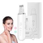 Újratölthető ultrahangos arctisztító bőr ultrahang gép súroló tisztító vibráció mitesszer eltávolító arc pórus peeling