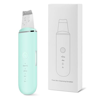 Újratölthető ultrahangos arctisztító bőr ultrahang gép súroló tisztító vibráció mitesszer eltávolító arc pórus peeling