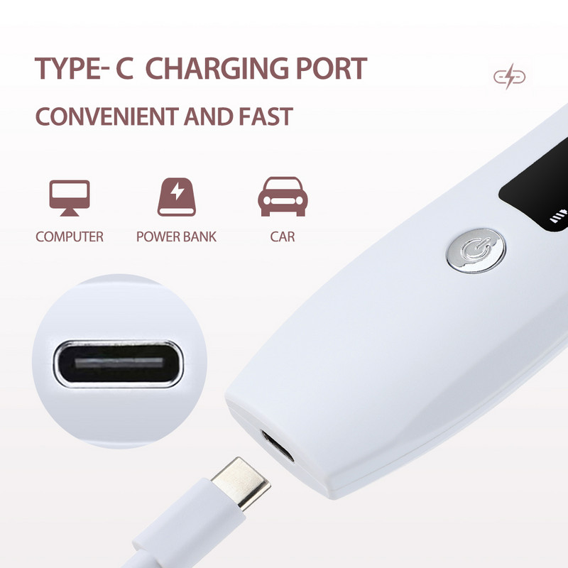 3 režimai Ultragarsinis veido valymas Odos šveitiklis Veido valiklis Odos šveitimas Inkštirų šalinimas Porų valiklis Veido odos priežiūros priemonė