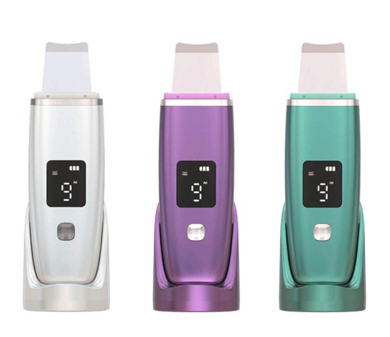 Ultrahangos arctisztító mitesszer eltávolító akne pórusos arctisztító EMS Face Lift peeling lapát Ion ultrahangos bőrradír