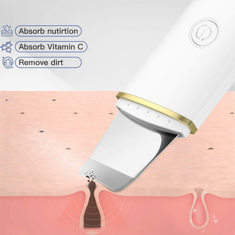 DSMY ultrahangos bőrradír mély arctisztító peeling lapát mitesszer eltávolító lapát arc pórustisztító arc lifting