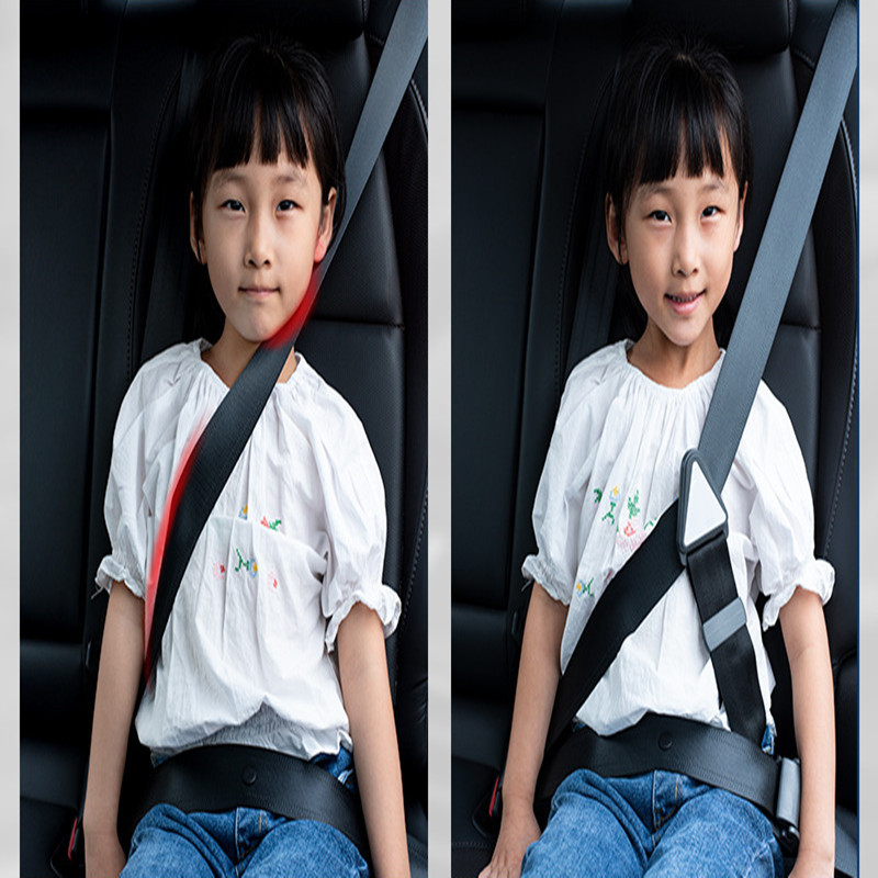 Naujas 1vnt automobilio saugos diržo laikiklis vaiko reguliatorius sėdynės trikampis laikiklis vaiko ribotuvas saugos diržo dirbinys