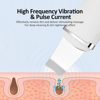 Ултразвукова машина за почистване на кожата, машина за почистване на лице, акне, черни точки, пилинг, лопата, почистваща машина, масажор за лице, инструменти за грижа за кожата