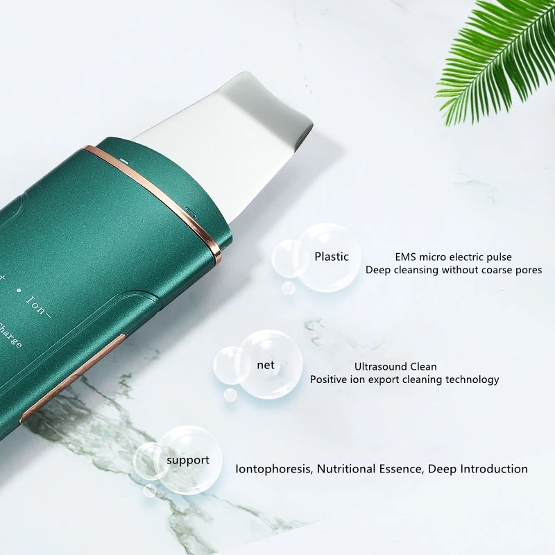 Arctisztító Sonic Skin Scrubber Ion Akne mitesszer peeling Scoop Cleaner Arcmasszírozó Arcemelő gép Bőrápolás