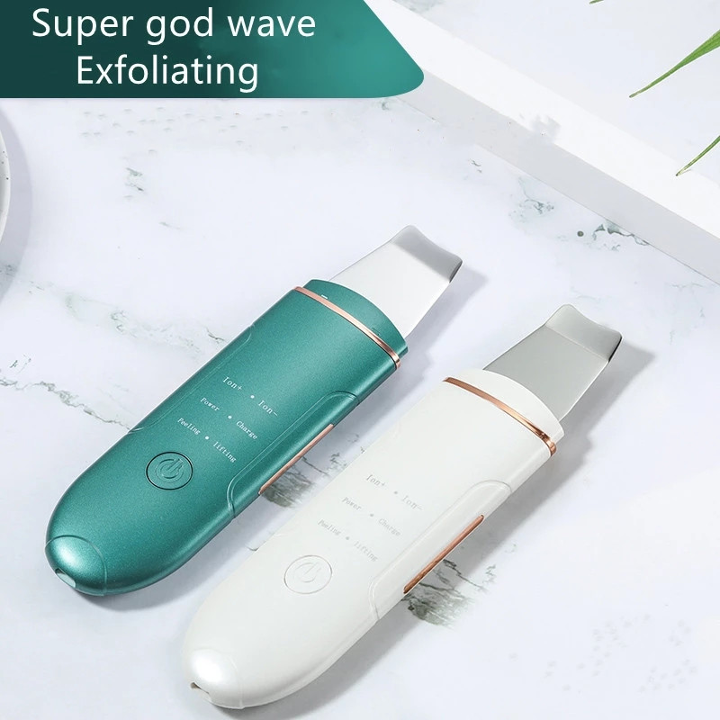 Arctisztító Sonic Skin Scrubber Ion Akne mitesszer peeling Scoop Cleaner Arcmasszírozó Arcemelő gép Bőrápolás
