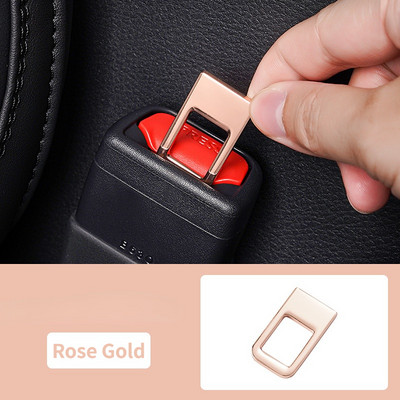 1db autó biztonsági övzár csatfej kapocs univerzális rejtett fém biztonsági öv dugó riasztótörlő dugó belső kiegészítők