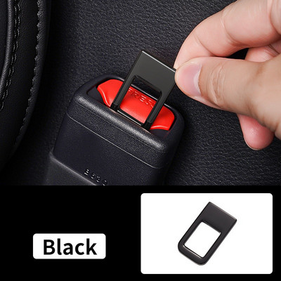1db autó biztonsági övzár csatfej kapocs univerzális rejtett fém biztonsági öv dugó riasztótörlő dugó belső kiegészítők