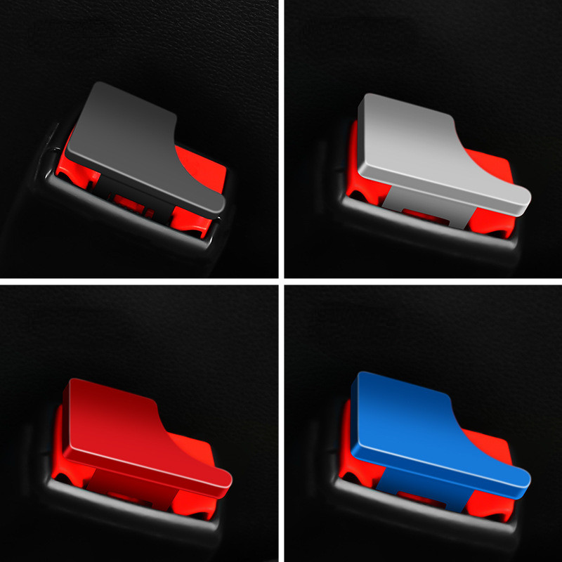 1db autó biztonsági övzár csatfej kapocs univerzális rejtett fém biztonsági öv dugó riasztótörlő dugó belső kiegészítők