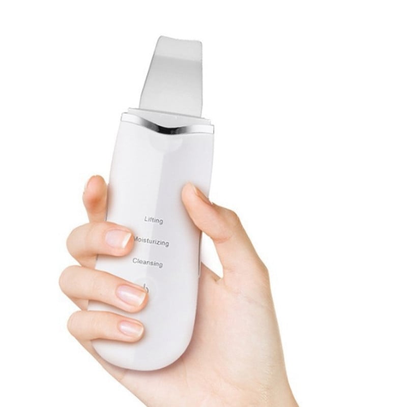 Ultrahangos tisztító bőrradír hámlasztó arctisztító vibráló mitesszer eltávolító pórustisztító lapát Beauty készülék gép