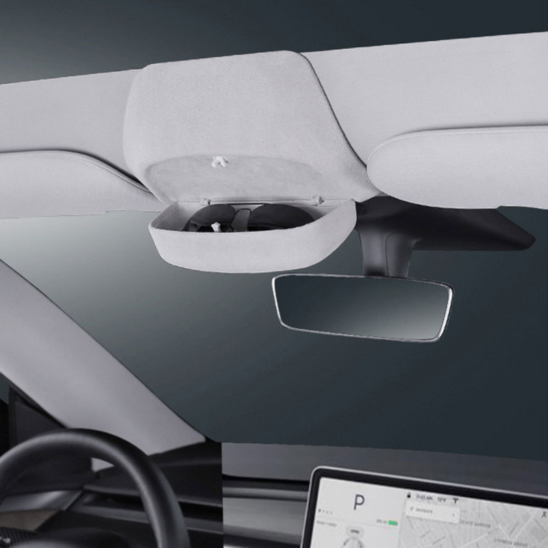 Szemüvegtok Tesla Model 3 napszemüveg tárolódobozhoz Tesla Model Y 2019-2022-hez