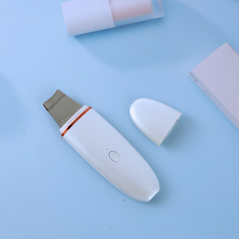 Ultrasonic Skin Scrubber Ηλεκτρικό μασάζ προσώπου USB φόρτιση Μηχάνημα αφαίρεσης Peeling Sonic Facial Cleansing Beauty Skin Device