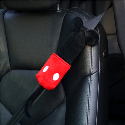 Animacinių filmų automobilio saugos saugos diržo užvalkalas moterims ir vaikams kūdikių pliušinis pečių įklotas Mieli automobilio priedai Graži apsauga, paminkštinta