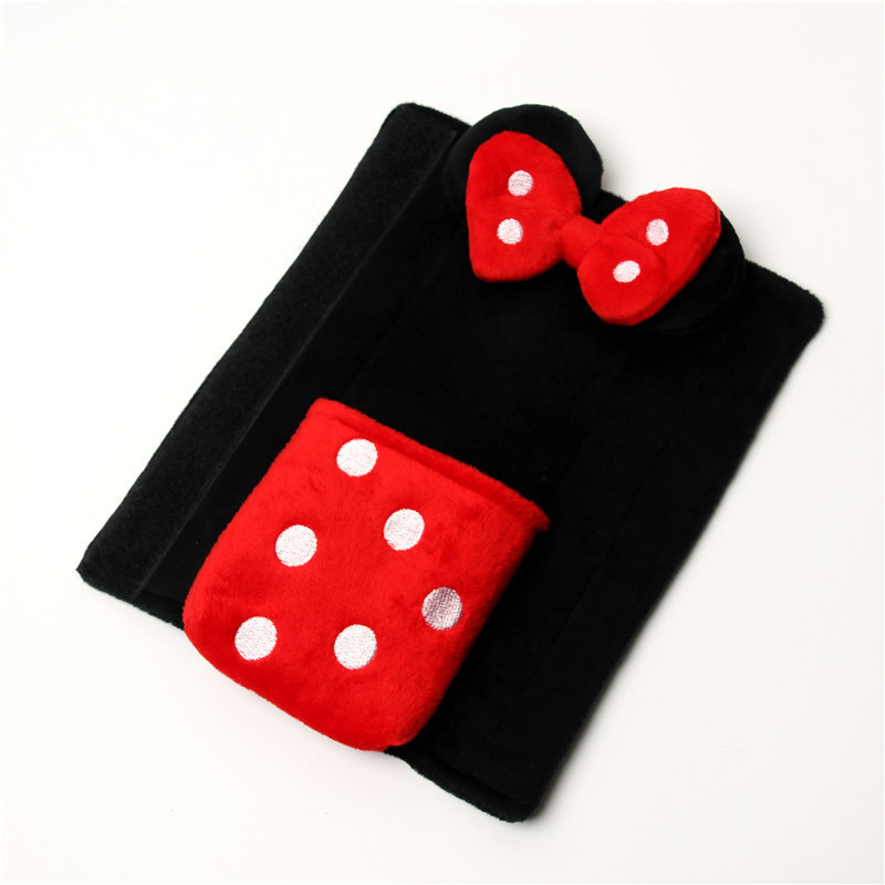 Animacinių filmų automobilio saugos saugos diržo užvalkalas moterims ir vaikams kūdikių pliušinis pečių įklotas Mieli automobilio priedai Graži apsauga, paminkštinta