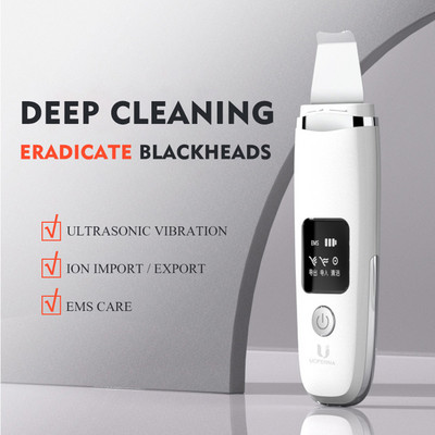 Curățător cu ultrasunete Scrubber facial Led EMS Lon Massager pentru peeling facial lifting îngrijirea pielii spatulă facială