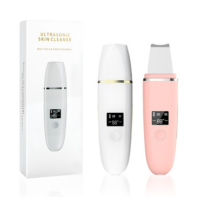 Beauty Personal Care Exfoliator Device Ultragarsinis odos šveitiklis LCD EMS Spuogų porų valymo veido vandeniui atsparus veidas 170x45x21 5V