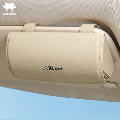 N LINE autoprillide ümbris päikeseprillide hoiukarp Hyundai tucson sonaadile Creta Azera Eon Kauai i10 i20 i30 i40 ix35 Veloster