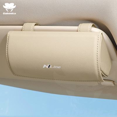 N LINE autoprillide ümbris päikeseprillide hoiukarp Hyundai tucson sonaadile Creta Azera Eon Kauai i10 i20 i30 i40 ix35 Veloster