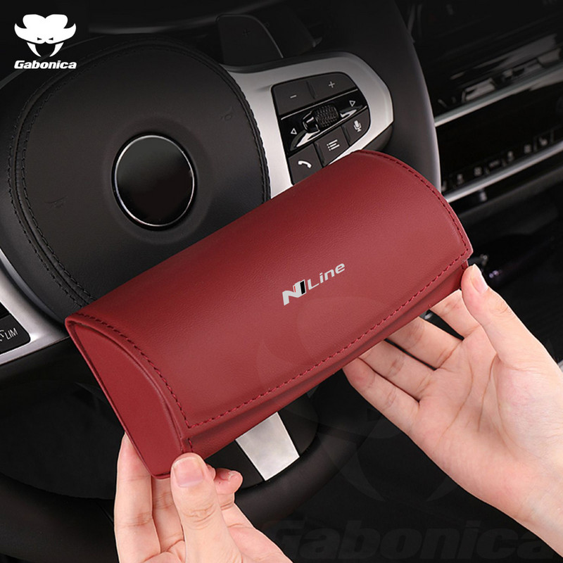 N LINE autoprillide ümbris päikeseprillide hoiukarp Hyundai tucson sonaadile Creta Azera Eon Kauai i10 i20 i30 i40 ix35 Veloster