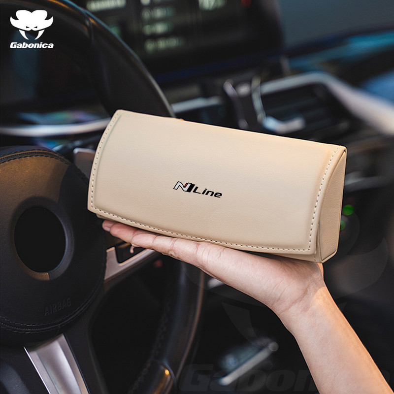 N LINE autoprillide ümbris päikeseprillide hoiukarp Hyundai tucson sonaadile Creta Azera Eon Kauai i10 i20 i30 i40 ix35 Veloster