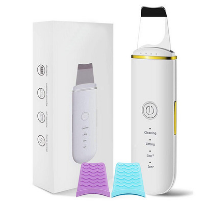 Scrubber cu ultrasunete pentru piele, peeling, îndepărtarea punctelor negre faciale, lifting facial, exfoliant, curățare, curățare profundă a feței, masaj facial