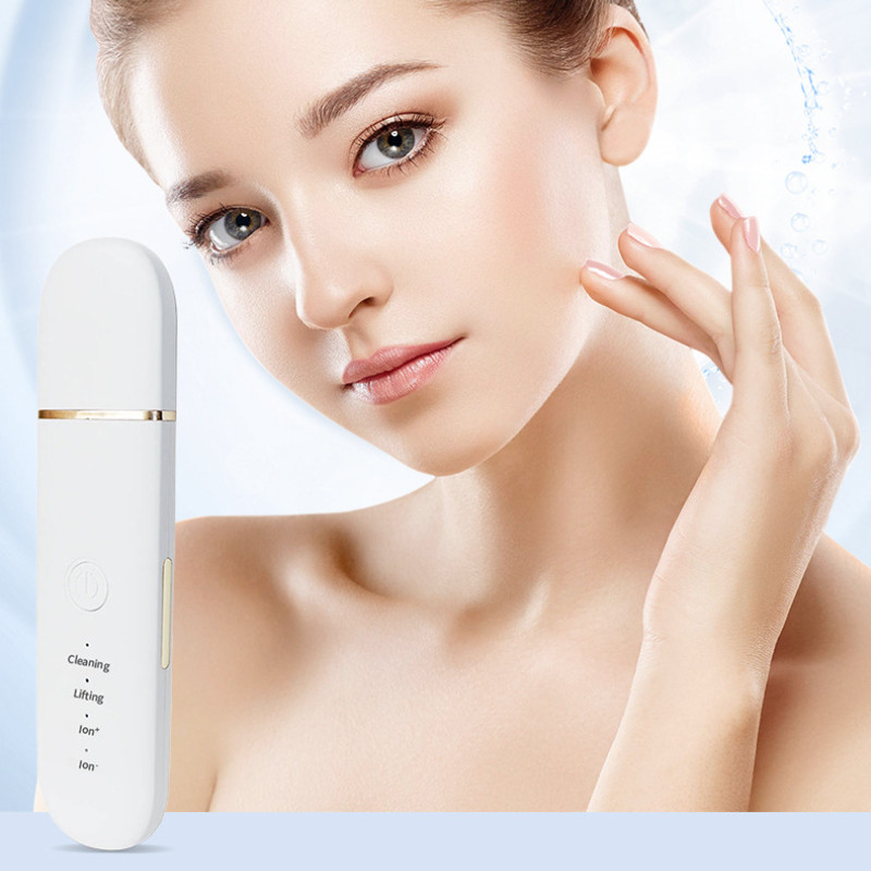 Ultrahangos bőrradír peeling arc mitesszer eltávolító arc lifting hámlasztó tisztító mély arctisztító arcmasszírozó