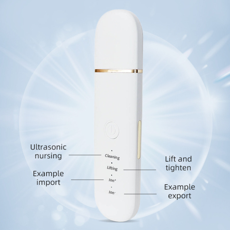 Ultrahangos bőrradír peeling arc mitesszer eltávolító arc lifting hámlasztó tisztító mély arctisztító arcmasszírozó