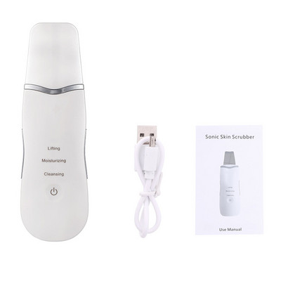 Ultrahangos Scrubber Mélytisztító Kavitációs Peeling Arc Peeling Ultrassonico Spatula Exfoliating Beauty Instrument Bőrápolás