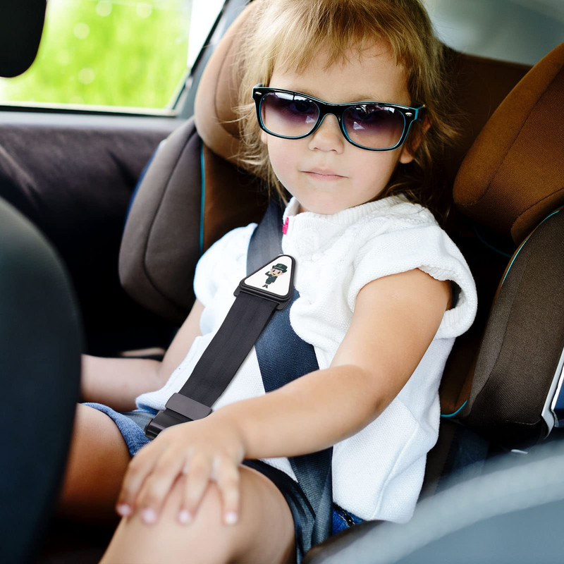 Ρυθμιστής παιδικών ζωνών ασφαλείας γενικής χρήσης Τριγωνική θήκη στερέωσης Αντιεγκεφαλική ζώνη Προστατευτική πόρπη ώμου για παιδική προστασία