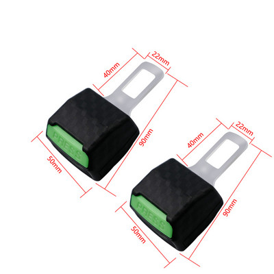 2 τμχ Προέκταση ζώνης ασφαλείας αυτοκινήτου Κλειδαριά ζώνης ασφαλείας πόρπη βύσμα υποδοχή ζώνης επένδυση Προέκταση πόρπη βύσμα κλιπ Αξεσουάρ αυτοκινήτου