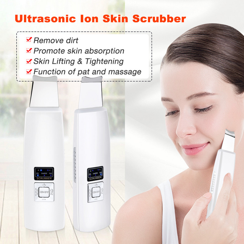 Ultrahangos bőrradír kavitációs vibrációs peeling masszázs pattanásos mitesszer eltávolító Deep Clean Beauty eszköz