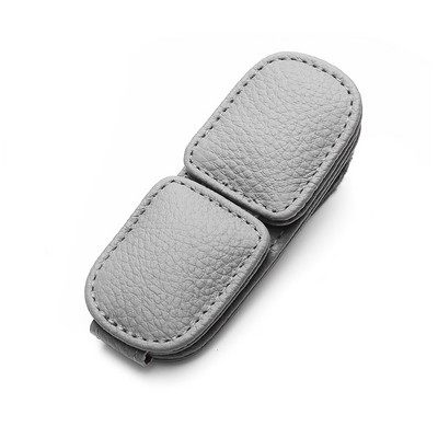 Кожен държач за слънчеви очила Двойни щипки Универсален интериор на кола Закопчалка за карти за билети Преносим сенник Органайзер Автоаксесоари