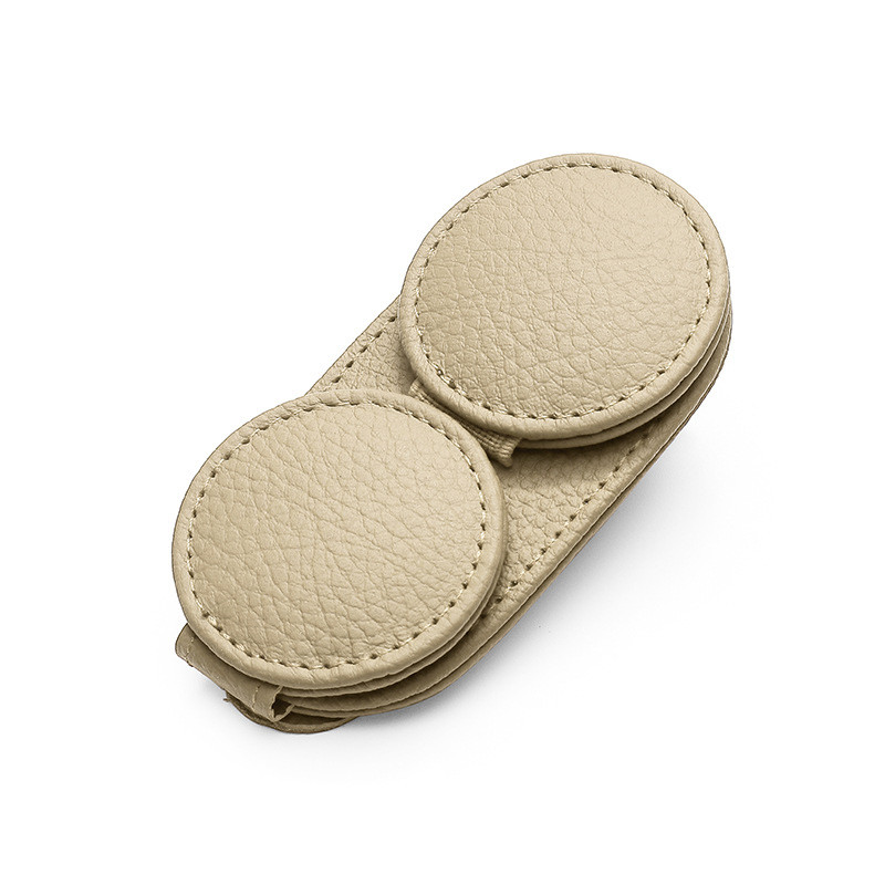 Кожен държач за слънчеви очила Двойни щипки Универсален интериор на кола Закопчалка за карти за билети Преносим сенник Органайзер Автоаксесоари