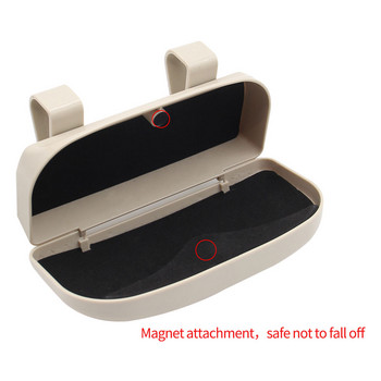 Θήκη γυαλιών Magnetic Car Sun Visor Glasses Case Organizer Glasses Storage Box Holder Visor Sunshade Car Θήκη για γυαλιά