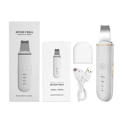 Ultrahangos bőrradír arc spatula mitesszer eltávolító arcradír lapát Tiszta kavitációs peeling arc lifting eszközök