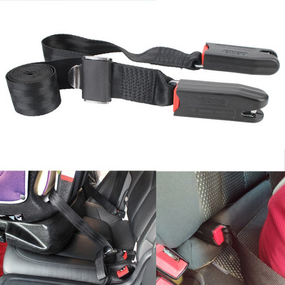Isofix/retesz interfész csatlakozási pánt autós gyermekbiztonsági öv univerzális 2 pontos heveder rögzítő pánt, állítható