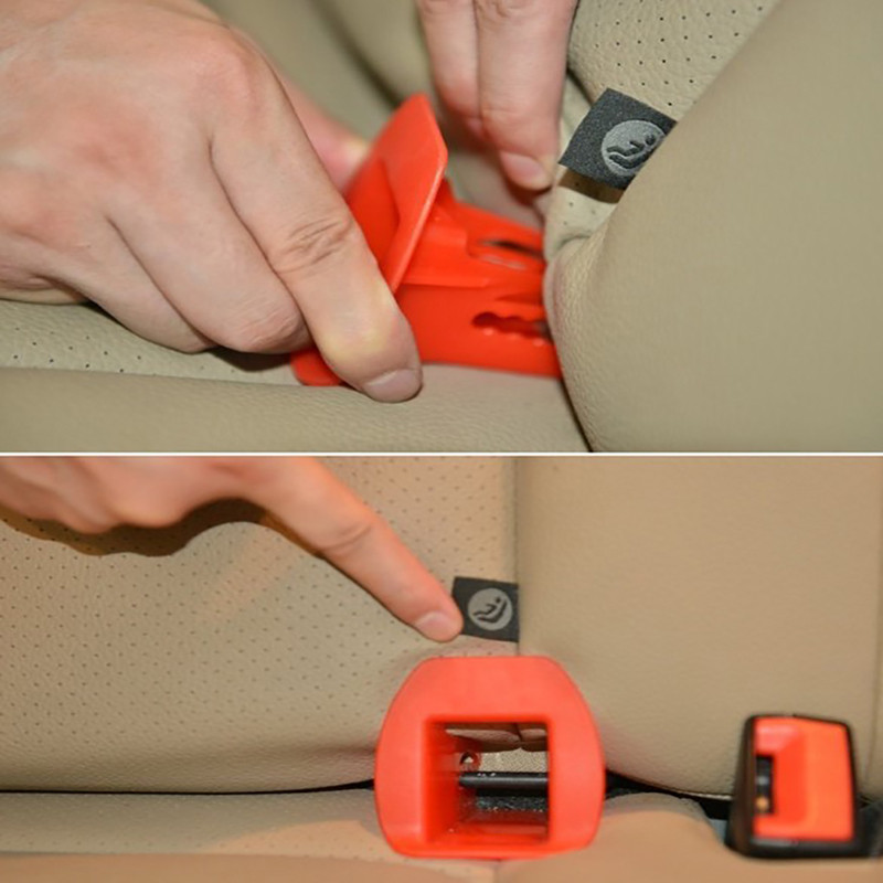 Új 2 db Reteszvezető! Személygépkocsi biztonsági gyermekülések Általános Isofix interfész övreteszelő útmutató (ISOFIX) Autós autóülés alkatrészek