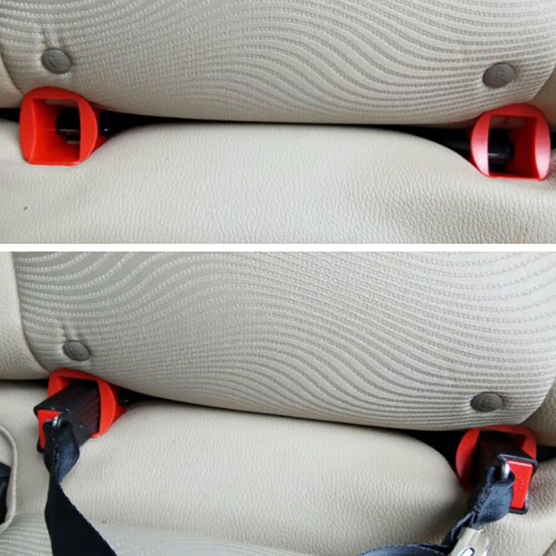 Új 2 db Reteszvezető! Személygépkocsi biztonsági gyermekülések Általános Isofix interfész övreteszelő útmutató (ISOFIX) Autós autóülés alkatrészek