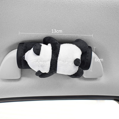 1Pc slatka crtana panda lutka stilizirana navlaka za sigurnosni pojas automobila Mekana udobna plišana medvjedica za spavanje Jastučić za naramenicu za djecu