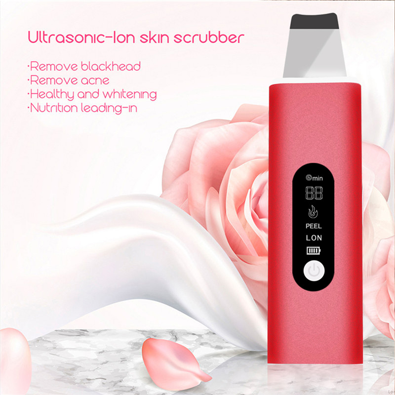 Ultrahangos bőrradír arctisztító akne eltávolítása mitesszer peeling lapát tisztító Arc peeling tisztító spatula
