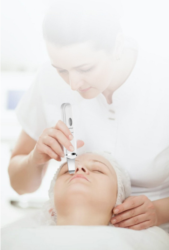 Ultrahangos arcbőrradír tisztító ion akne mitesszer eltávolító peeling lapát tisztító arcmasszírozó bőrápoló