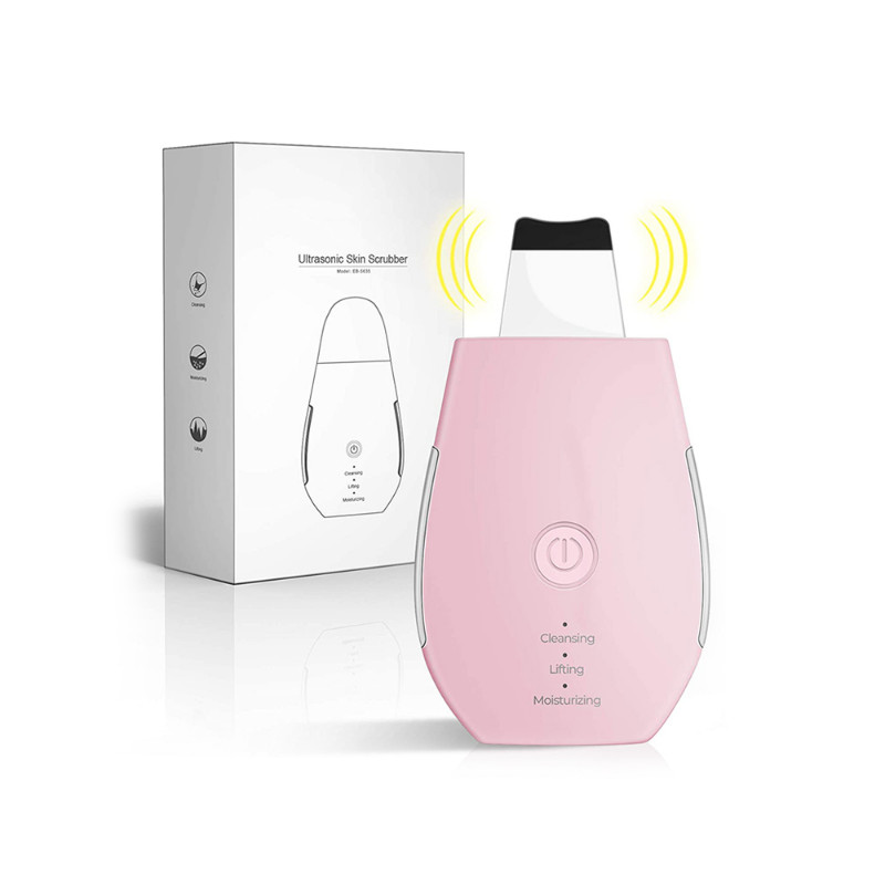 Arcápolás Ultra Sonic Skin Scrubber Super Ion Beauty Device Skin Spatula EMS Face Lifting bőrradír