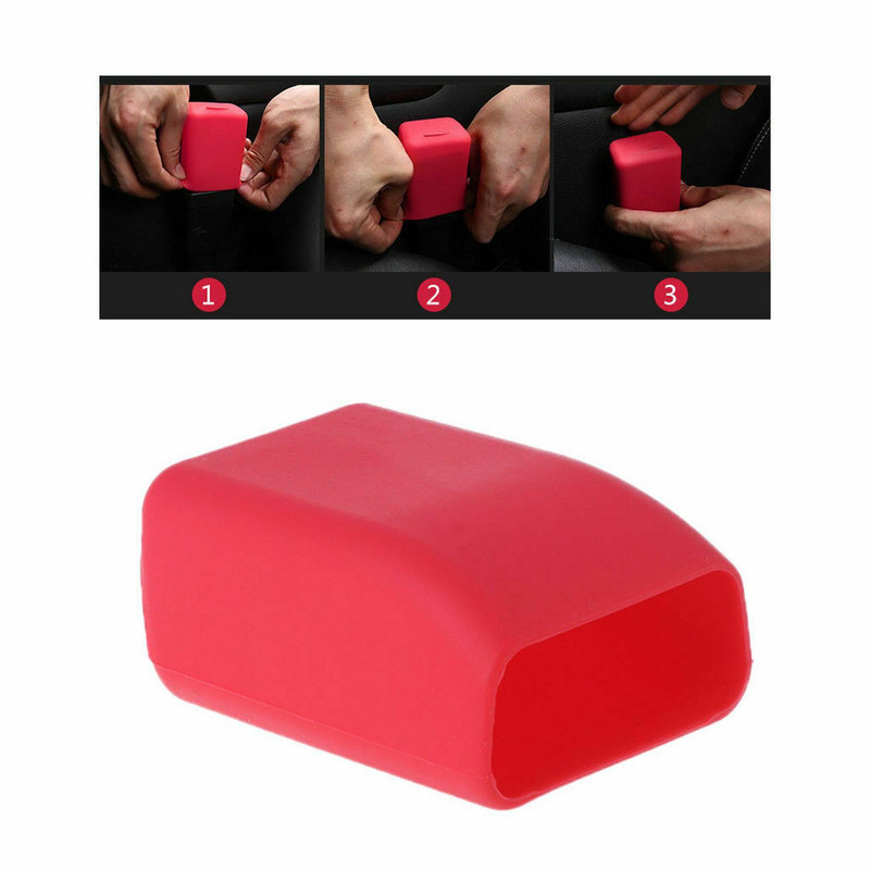 Πολύχρωμο Universal Auto Στήριγμα πόρπης ζώνης ασφαλείας σιλικόνης Προστατευτικό κάλυμμα πόρπη ζώνης ασφαλείας αυτοκινήτου Στήριγμα πόρπης ζώνης ασφαλείας αυτοκινήτου