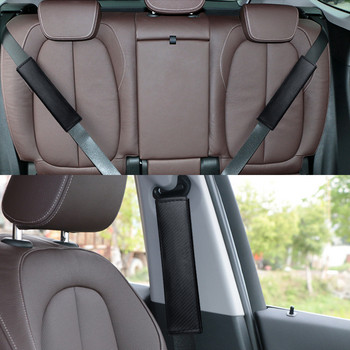 1/2PCS за Honda Civic Емблема на автомобила за безопасност на предпазния колан Калъф за колан от въглеродни влакна Автомобилен предпазен колан Протектор за рамо Възглавници