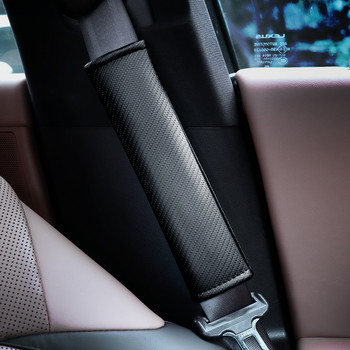1/2PCS за Honda Civic Емблема на автомобила за безопасност на предпазния колан Калъф за колан от въглеродни влакна Автомобилен предпазен колан Протектор за рамо Възглавници