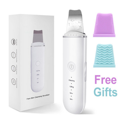 Ultrahangos bőrradír vibrációs arc spatula mitesszer eltávolító arcradír lapát Clean kavitációs peeling bőrradír