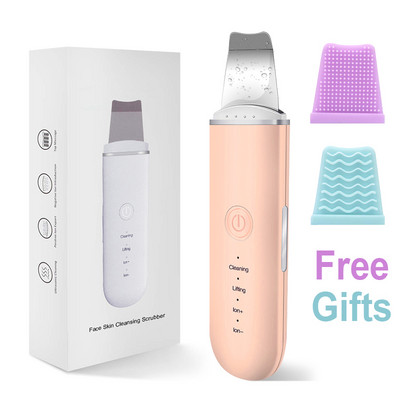 Ultrahangos bőrradír vibrációs arc spatula mitesszer eltávolító arcradír lapát Clean kavitációs peeling bőrradír