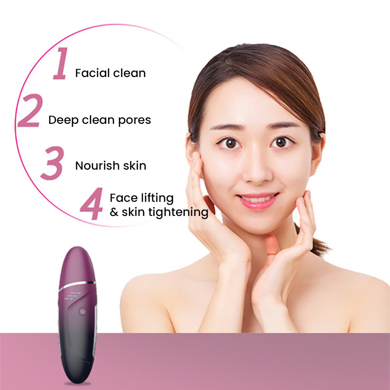 Ultrahangos arctisztító arcmasszírozó bőrápolás Ultrahangos bőrradír tisztító mitesszer kavitációs peeling lapát