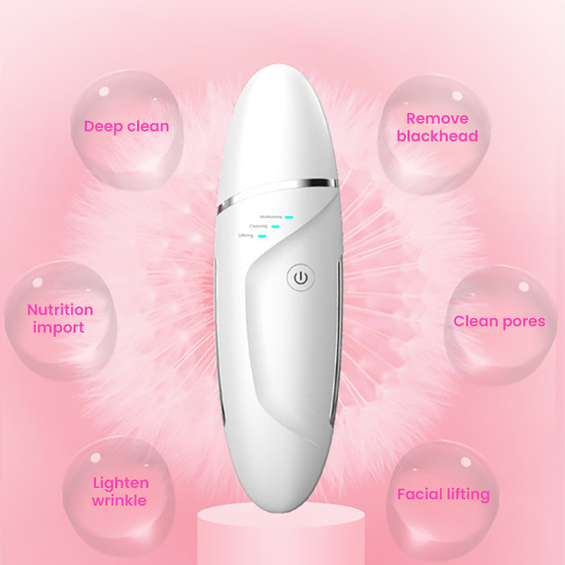Ultrahangos arctisztító arcmasszírozó bőrápolás Ultrahangos bőrradír tisztító mitesszer kavitációs peeling lapát