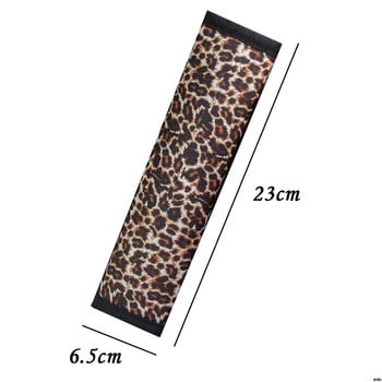 Cool κάλυμμα ζώνης ασφαλείας Leopard Cow Print Personalized Skull Punk Diving ύφασμα Άνετο ντεκόρ ζώνης ασφαλείας Ιμάντας ώμου Αυτοκίνητο αυτοκινήτου